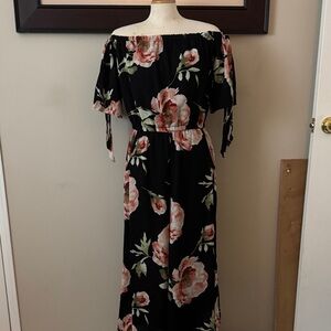 A.U.W Floral Off-Shoulder Jumpsuit